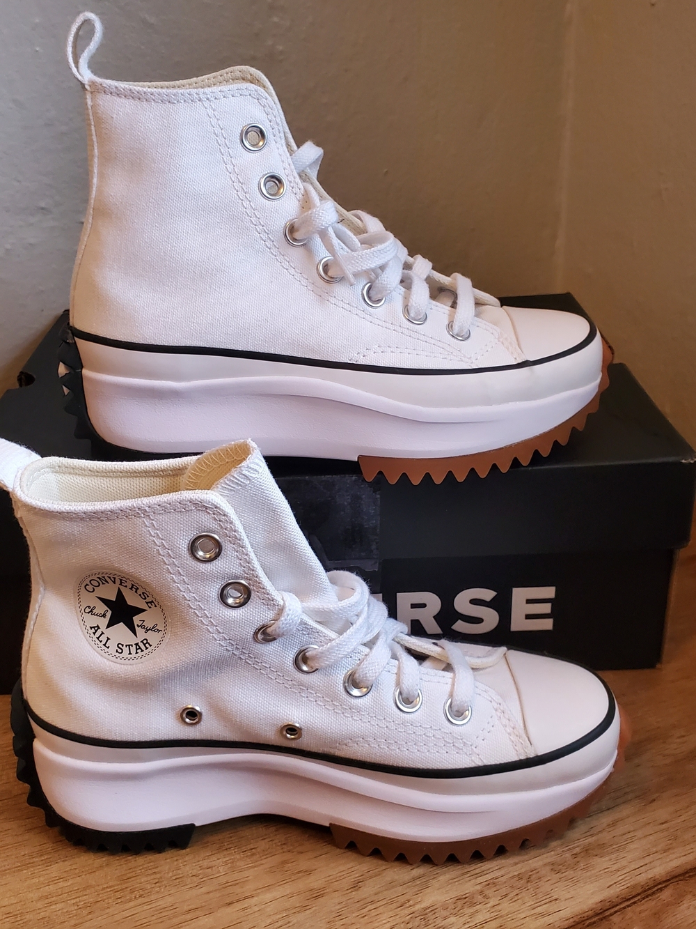 New !!! Converse Run Star Hike Platform High M3W4.5